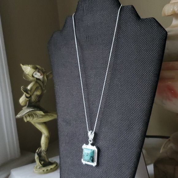 🌼 5 for 25.00 Beautiful blue stone pendant necklace - Picture 3 of 6